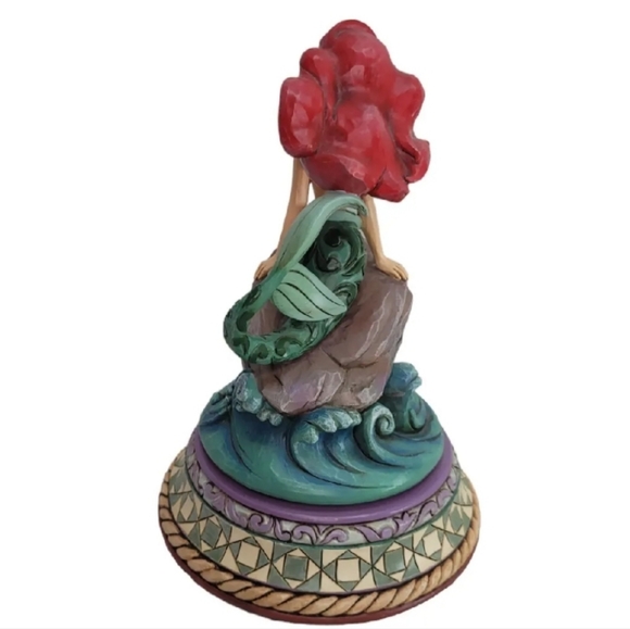 Jim Shore Part of Your World The Little Mermaid Ariel Music Rotating Disney Rare - Picture 9 of 11